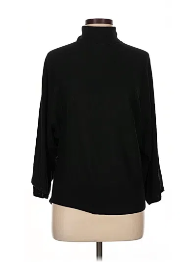 Pre-owned Cable & Gauge Turtleneck Sweater In Black