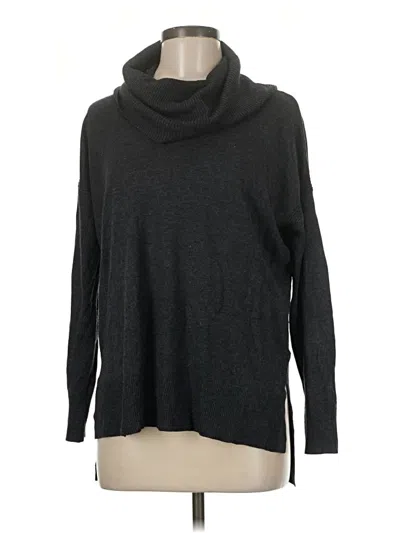 Pre-owned Cable & Gauge Turtleneck Sweater In Black