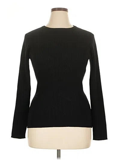 Pre-owned Cable & Gauge Turtleneck Sweater In Black