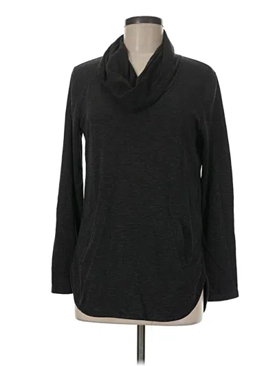 Pre-owned Cable & Gauge Turtleneck Sweater In Black