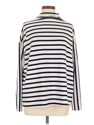 Pre-owned Cable & Gauge Turtleneck Sweater In Ivory
