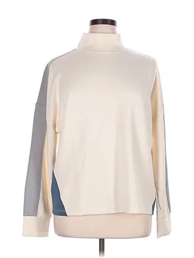 Pre-owned Cable & Gauge Turtleneck Sweater In Ivory