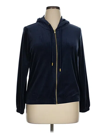 Pre-owned Cable & Gauge Zip Up Hoodie In Blue