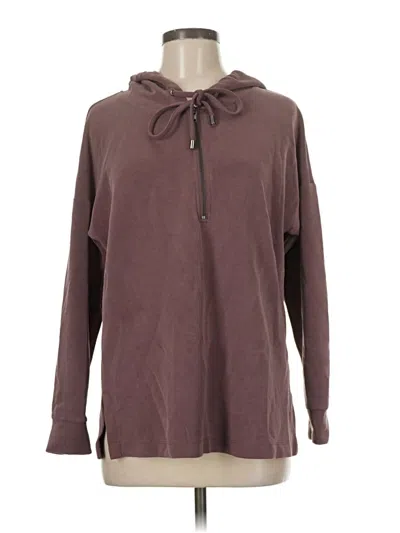 Pre-owned Cable & Gauge Zip Up Hoodie In Brown