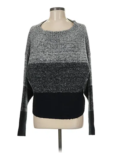 Pre-owned Cable Stitch Pullover Sweater In Gray