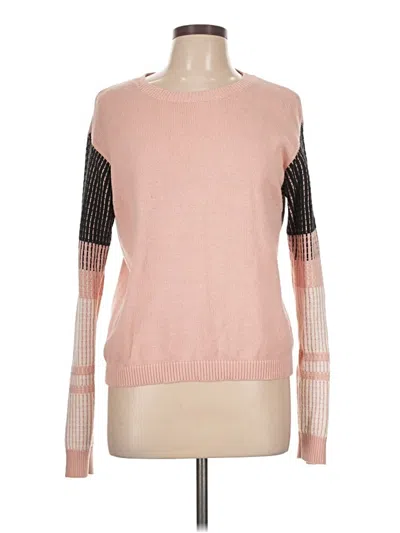 Pre-owned Cable Stitch Pullover Sweater In Pink