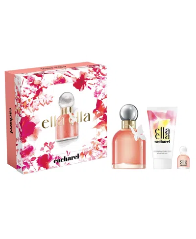 Cacharel 3-piece Ella Ella Eau De Parfum Gift Set In Transparent
