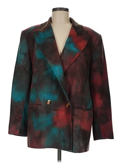 Pre-owned Cacharel Blazer Jacket In Burgundy