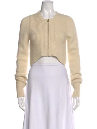 Pre-owned Cacharel Cashmere Crew Neck Sweater In Neutral