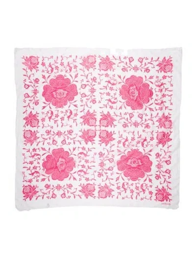 Pre-owned Cacharel Floral Print Scarf In Pink