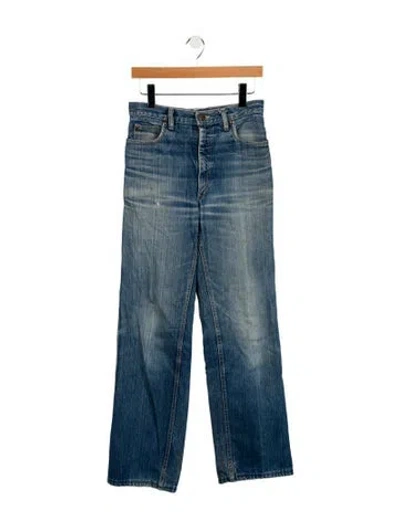 Pre-owned Cacharel High-rise Wide Leg Jeans In Blue