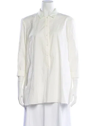 Pre-owned Cacharel Long Sleeve Blouse In Neutral