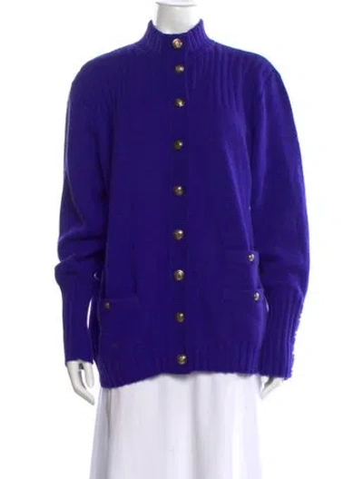 Pre-owned Cacharel Mock Neck Sweater In Purple