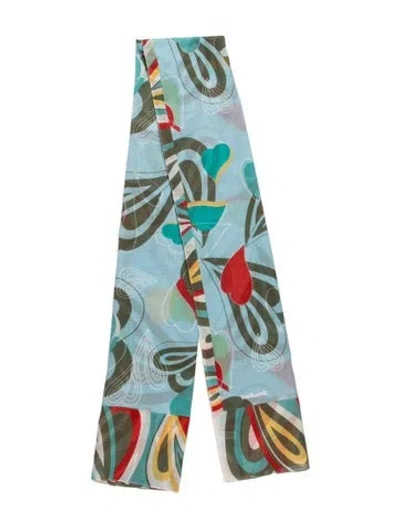 Pre-owned Cacharel Patterned Scarf In Blue