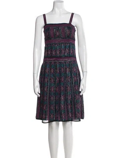 Pre-owned Cacharel Printed Mini Dress In Black