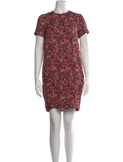 Pre-owned Cacharel Printed Mini Dress In Red