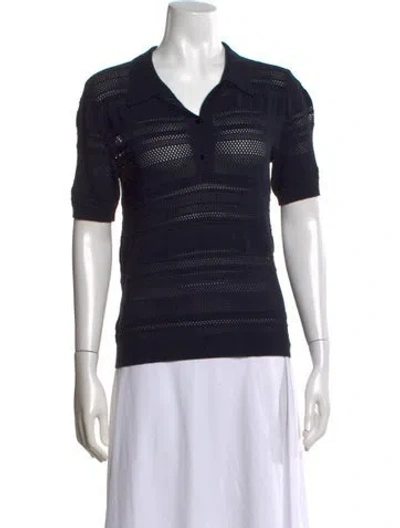 Pre-owned Cacharel Short Sleeve Polo In Black