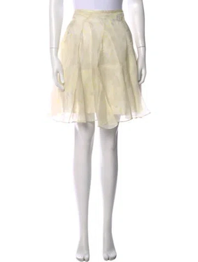 Pre-owned Cacharel Silk Knee-length Skirt In Neutral