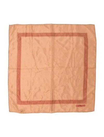 Pre-owned Cacharel Silk Vintage Scarf In Orange