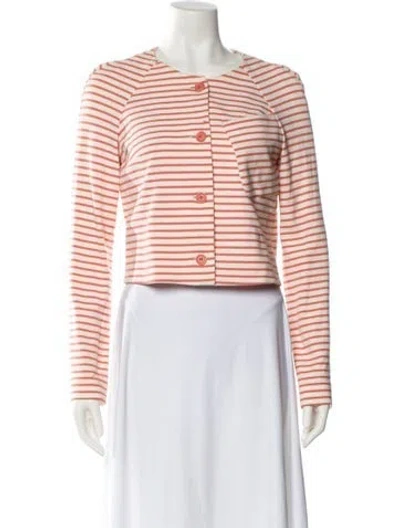 Pre-owned Cacharel Striped Blazer In Red