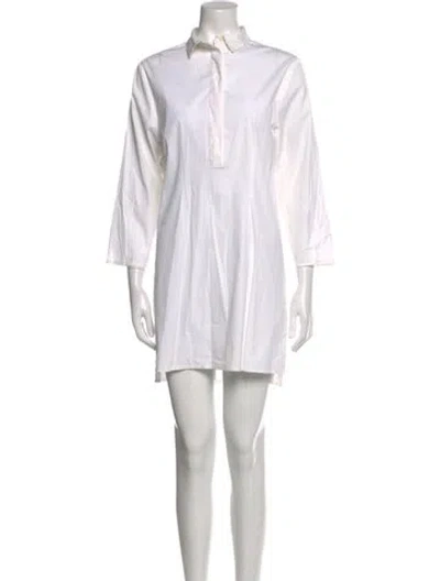 Pre-owned Cacharel Three-quarter Sleeve Tunic In White