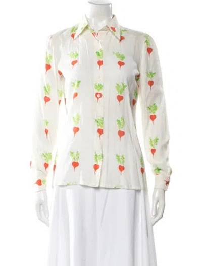 Pre-owned Cacharel Vintage 1970's Button-up Top In Multi