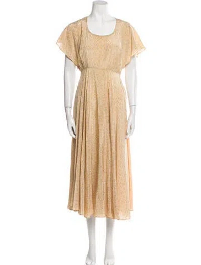 Pre-owned Cacharel Vintage Long Dress In Brown