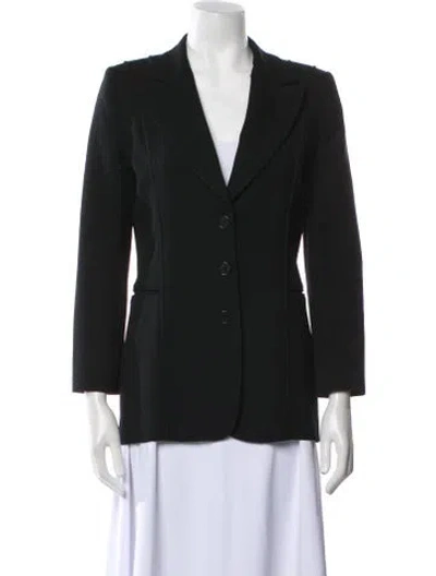 Pre-owned Cacharel Virgin Wool Blazer In Blue