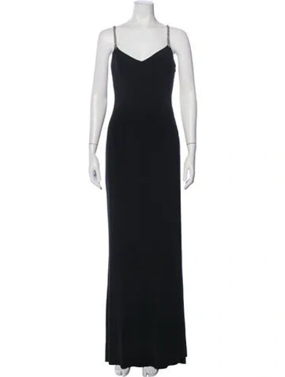 Pre-owned Cacharel V-neck Long Dress In Multi