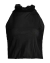 Cacharel Woman Top Black Size 12 Polyamide In Black