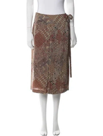 Pre-owned Cacharel Wool Knee-length Skirt In Gray