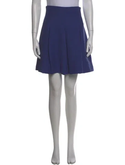 Pre-owned Cacharel Wool Mini Skirt In Blue
