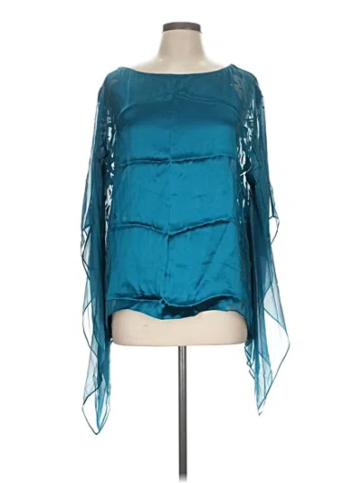 Pre-owned Caché 3/4 Sleeve T-shirt In Teal