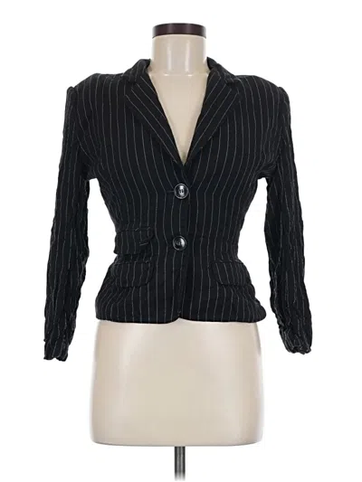 Pre-owned Caché Blazer Jacket In Black