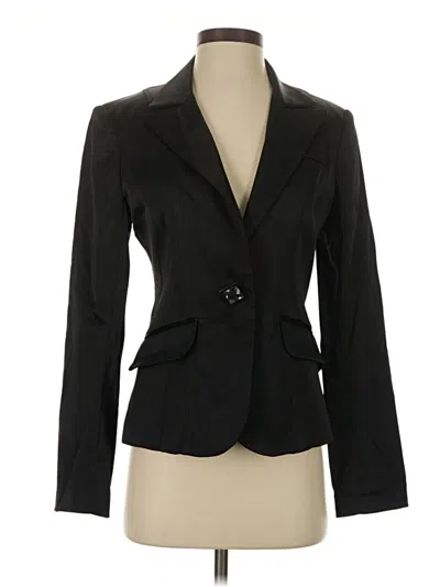 Pre-owned Caché Blazer Jacket In Black
