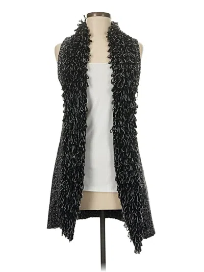 Pre-owned Caché Cardigan Sweater In Black