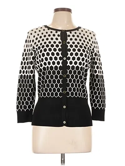 Pre-owned Caché Cardigan Sweater In Black