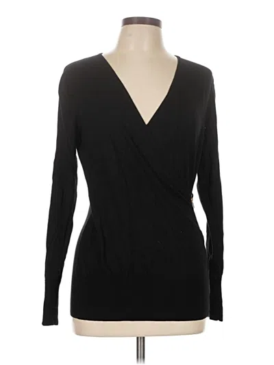 Pre-owned Caché Cardigan Sweater In Black