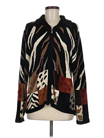 Pre-owned Caché Cardigan Sweater In Black