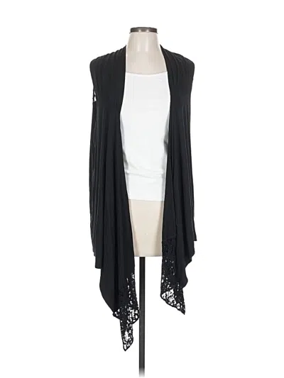 Pre-owned Caché Cardigan Sweater In Black