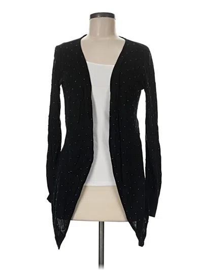 Pre-owned Caché Cardigan Sweater In Black