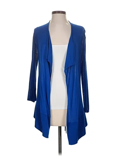 Pre-owned Caché Cardigan Sweater In Blue