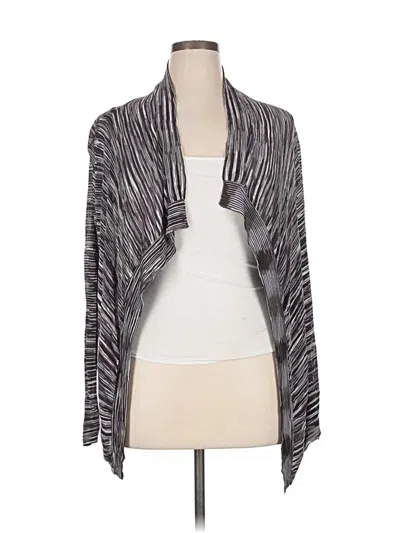 Pre-owned Caché Cardigan Sweater In Gray