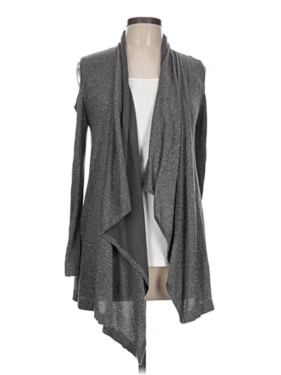 Pre-owned Caché Cardigan Sweater In Gray