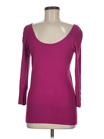 Pre-owned Caché Cardigan Sweater In Purple