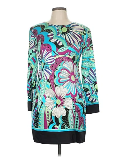 Pre-owned Caché Casual Dress In Blue