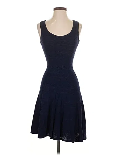 Pre-owned Caché Casual Dress In Blue