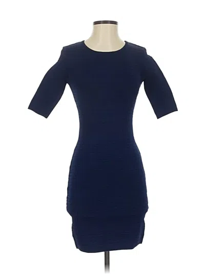 Pre-owned Caché Casual Dress In Blue