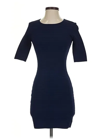 Pre-owned Caché Casual Dress In Blue
