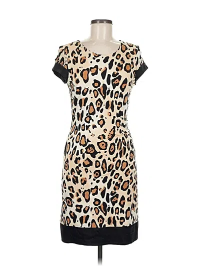 Pre-owned Caché Casual Dress In Brown